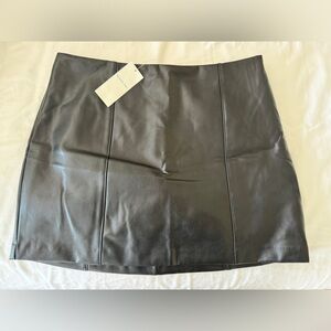 abercrombie leather skirt - size medium